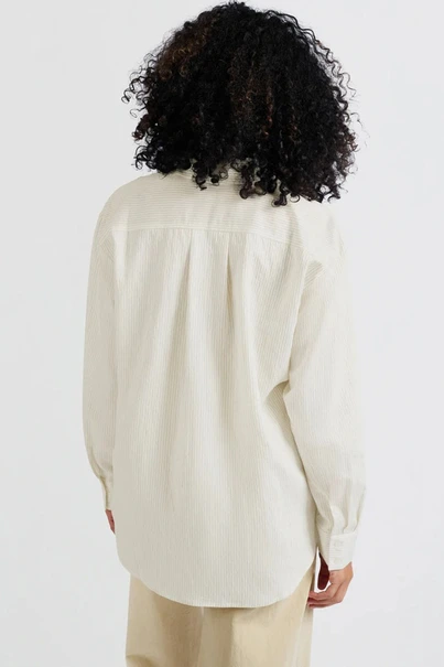 Yaya 01-201139-503 pinstripe blouse