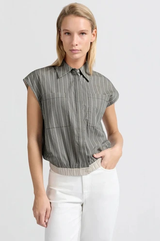 Yaya 01-201141-503 blouse mouwloos