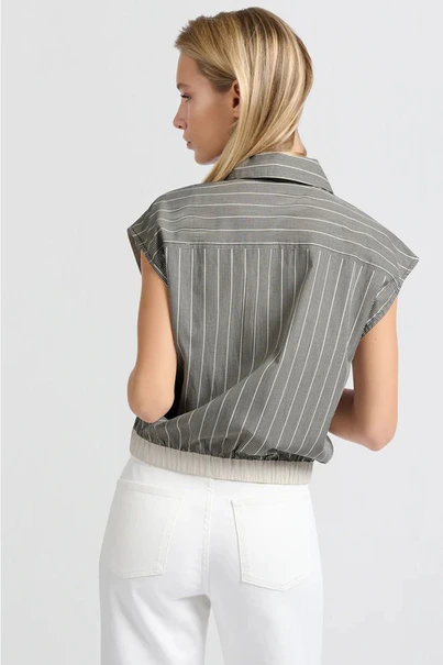 Yaya 01-201141-503 blouse mouwloos