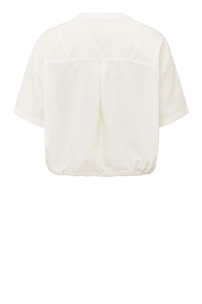 Yaya 01-201148-504 blouse drawcord