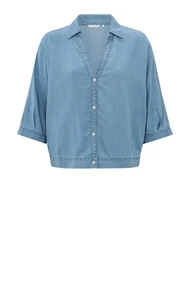 Yaya 01-201162-504 blouse chambray