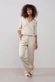 Yaya 01-301044-303 wide leg satin