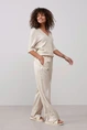 Yaya 01-301044-303 wide leg satin