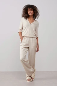 Yaya 01-301044-303 wide leg satin