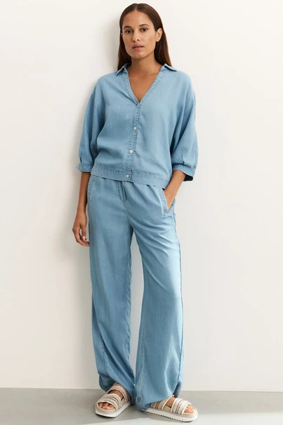 Yaya 01-301190-504 broek chambray