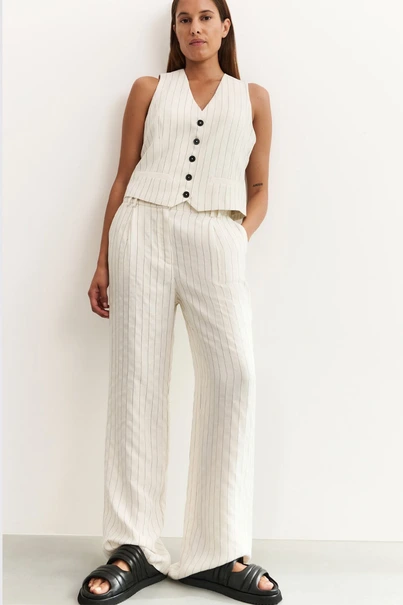 Yaya 01-301202-505 broek pinstripe