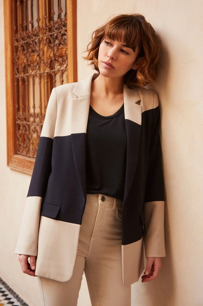 Yaya 01-501013-303 blazer two tone