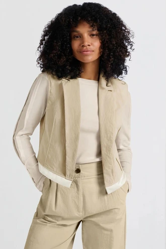 Yaya 01-521001-503 gilet two tone