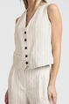 Yaya 01-521003-505 gilet pinstripe