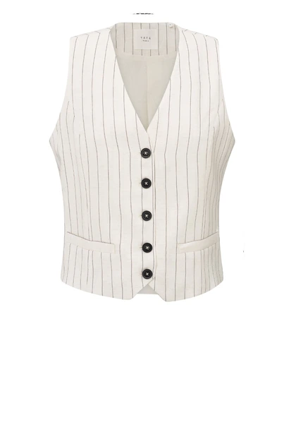 Yaya 01-521003-505 gilet pinstripe
