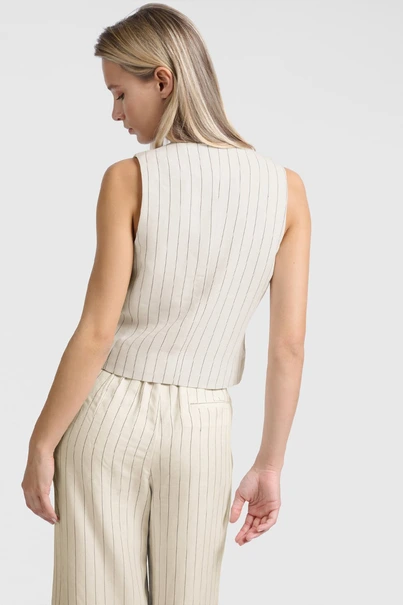 Yaya 01-521003-505 gilet pinstripe