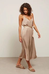 Yaya 01-601073-305 jurk satijn look