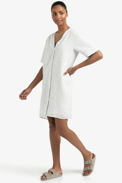 Yaya 01-601183-506 jurk streep v-h