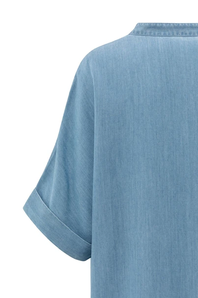 Yaya 01-601189-504 jurk chambray