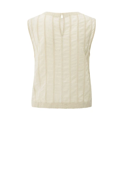 Yaya 01-701310-506 mouwloze blouse