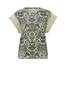 Yaya 01-709053-303 top print ruffle