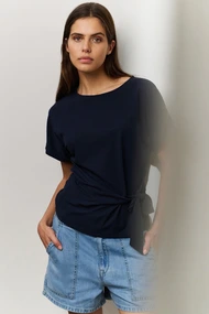 Yaya 01-709093-506 t-shirt knoop