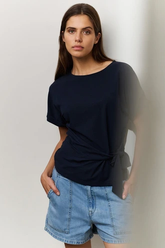 Yaya 01-709093-506 t-shirt knoop
