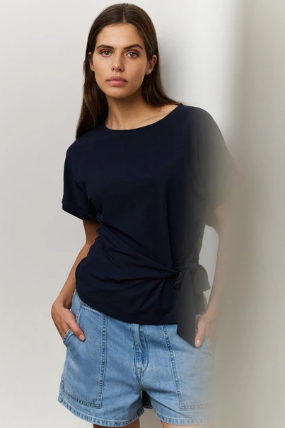 Yaya 01-709093-506 t-shirt knoop