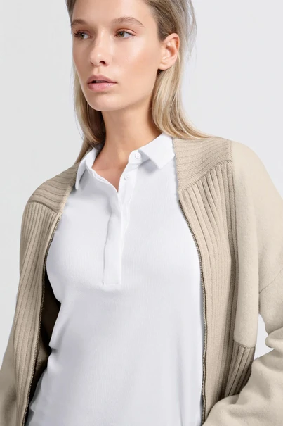 Yaya 01-709256-501 polo ribtricot