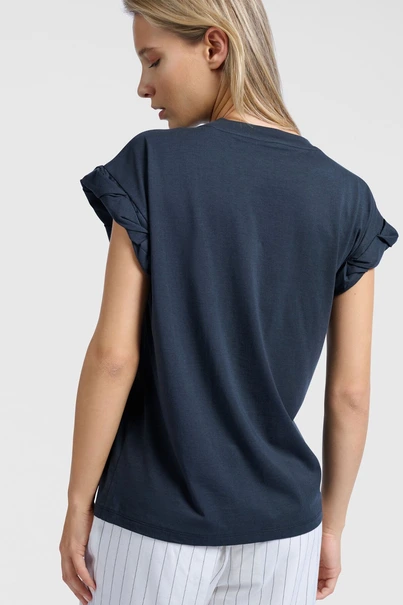 Yaya 01-719069-505 t-shirt roll up