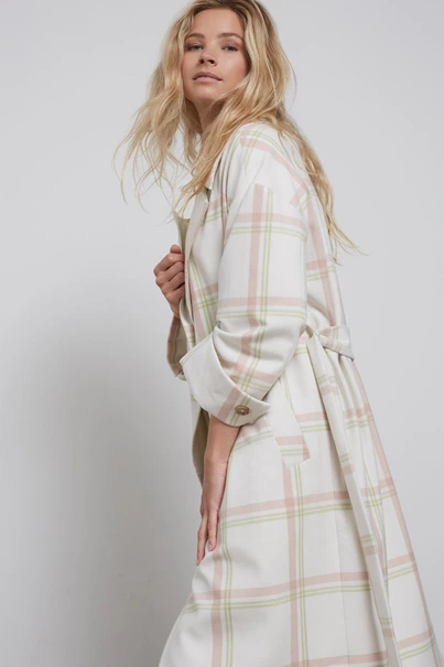 Yaya 02-011006-302 coat ruit dessin