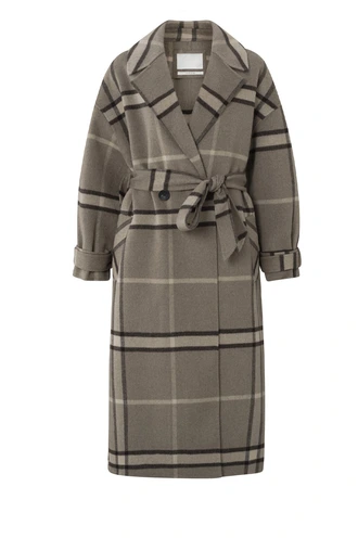 Yaya 02-011007-309 flanel ruit coat